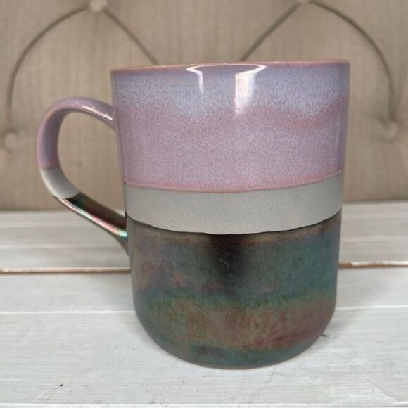 Roscher iridescent metallic stoneware mug lavender - Picture 1 of 5